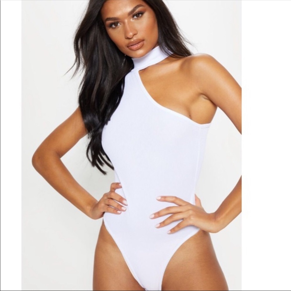 NWT Pretty Little Thing one shoulder bodysuit